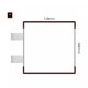 Cartello modulare intercambiabile con sistema a bandiera signcode color flag 148x148 mm HxB BR-marrone-RAL8019
