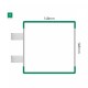Cartello modulare intercambiabile con sistema a bandiera signcode color flag 148x148 mm HxB GR-verde-RAL6024