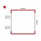 Cartello modulare intercambiabile con sistema a bandiera signcode color flag 148x148 mm HxB RE-rosso-RAL3020