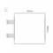 Cartello modulare intercambiabile con sistema a bandiera signcode color flag 148x148 mm HxB WH-bianco-RAL9016