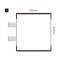 Cartello modulare intercambiabile con sistema a bandiera signcode color flag 210x105 mm HxB BR-marrone-RAL8019