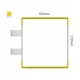 Cartello modulare intercambiabile con sistema a bandiera signcode color flag 210x105 mm HxB YE-giallo-RAL1023