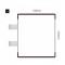 Cartello modulare intercambiabile con sistema a bandiera signcode color flag 210x148 mm HxB BR-marrone-RAL8019