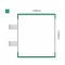Cartello modulare intercambiabile con sistema a bandiera signcode color flag 210x148 mm HxB GR-verde-RAL6024