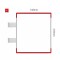 Cartello modulare intercambiabile con sistema a bandiera signcode color flag 210x148 mm HxB RE-rosso-RAL3020