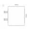 Cartello modulare intercambiabile con sistema a bandiera signcode color flag 210x148 mm HxB WH-bianco-RAL9016