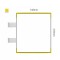Cartello modulare intercambiabile con sistema a bandiera signcode color flag 210x148 mm HxB YE-giallo-RAL1023