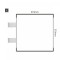 Cartello modulare intercambiabile con sistema a bandiera signcode color flag 210x210 mm HxB AC-antracite-RAL7016