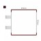 Cartello modulare intercambiabile con sistema a bandiera signcode color flag 210x210 mm HxB BR-marrone-RAL8019