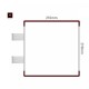 Cartello modulare intercambiabile con sistema a bandiera signcode color flag 210x210 mm HxB BR-marrone-RAL8019