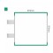 Cartello modulare intercambiabile con sistema a bandiera signcode color flag 210x210 mm HxB GR-verde-RAL6024