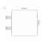 Cartello modulare intercambiabile con sistema a bandiera signcode color flag 210x210 mm HxB WH-bianco-RAL9016