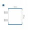 Cartello modulare intercambiabile con sistema a bandiera signcode color flag 297x105 mm HxB BL-blu-RAL5005