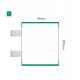 Cartello modulare intercambiabile con sistema a bandiera signcode color flag 297x105 mm HxB GR-verde-RAL6024
