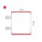 Cartello modulare intercambiabile con sistema a bandiera signcode color flag 297x105 mm HxB RE-rosso-RAL3020
