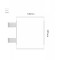 Cartello modulare intercambiabile con sistema a bandiera signcode color flag 297x105 mm HxB WH-bianco-RAL9016