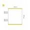 Cartello modulare intercambiabile con sistema a bandiera signcode color flag 297x105 mm HxB YE-giallo-RAL1023