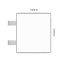 Cartello modulare intercambiabile con sistema a bandiera signcode flag 210x148 mm HxB