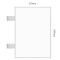 Cartello modulare intercambiabile con sistema a bandiera signcode flag 297x210 mm HxB