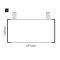 Cartello modulare intercambiabile con sistema a soffitto signcode color ceiling 148x297 mm HxB BR-marrone-RAL8019