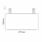 Cartello modulare intercambiabile con sistema a soffitto signcode color ceiling 148x297 mm HxB WH-bianco-RAL9016