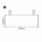 Cartello modulare intercambiabile con sistema a soffitto signcode color ceiling 148x420 mm HxB AC-antracite-RAL7016