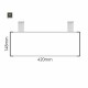 Cartello modulare intercambiabile con sistema a soffitto signcode color ceiling 148x420 mm HxB AC-antracite-RAL7016