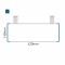 Cartello modulare intercambiabile con sistema a soffitto signcode color ceiling 148x420 mm HxB BL-blu-RAL5005