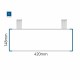 Cartello modulare intercambiabile con sistema a soffitto signcode color ceiling 148x420 mm HxB BL-blu-RAL5005