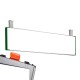 Cartello modulare intercambiabile con sistema a soffitto signcode color ceiling 210x1000 mm HxB GR-verde-RAL6024