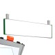 Cartello modulare intercambiabile con sistema a soffitto signcode color ceiling 210x420 mm HxB GR-verde-RAL6024