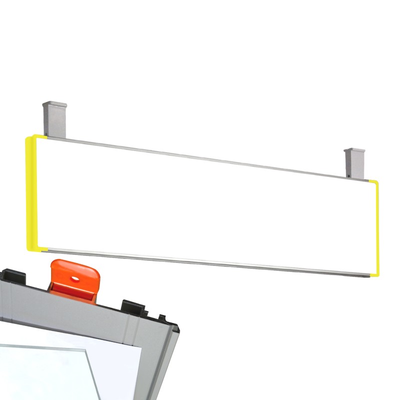 Cartello modulare intercambiabile con sistema a soffitto signcode color ceiling 210x600 mm HxB YE-giallo-RAL1023
