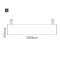 Cartello modulare intercambiabile con sistema a soffitto signcode color ceiling 210x1000 mm HxB AC-antracite-RAL7016