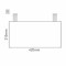 Cartello modulare intercambiabile con sistema a soffitto signcode color ceiling 210x420 mm HxB LG-grigio chiaro-RAL7035