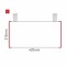 Cartello modulare intercambiabile con sistema a soffitto signcode color ceiling 210x420 mm HxB RE-rosso-RAL3020