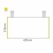 Cartello modulare intercambiabile con sistema a soffitto signcode color ceiling 210x420 mm HxB YE-giallo-RAL1023