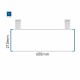 Cartello modulare intercambiabile con sistema a soffitto signcode color ceiling 210x600 mm HxB BL-blu-RAL5005