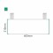 Cartello modulare intercambiabile con sistema a soffitto signcode color ceiling 210x600 mm HxB GR-verde-RAL6024