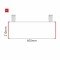 Cartello modulare intercambiabile con sistema a soffitto signcode color ceiling 210x600 mm HxB RE-rosso-RAL3020