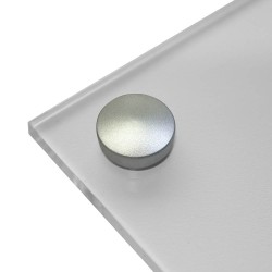 Coprivite in ottone diametro 15-25mm fisso micro argento Ø25 mm