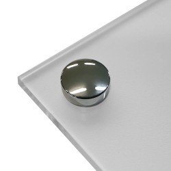 Coprivite in ottone diametro 15-25mm fisso micro cromo Ø25 mm