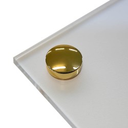 Coprivite in ottone diametro 15-25mm fisso micro oro Ø15 mm