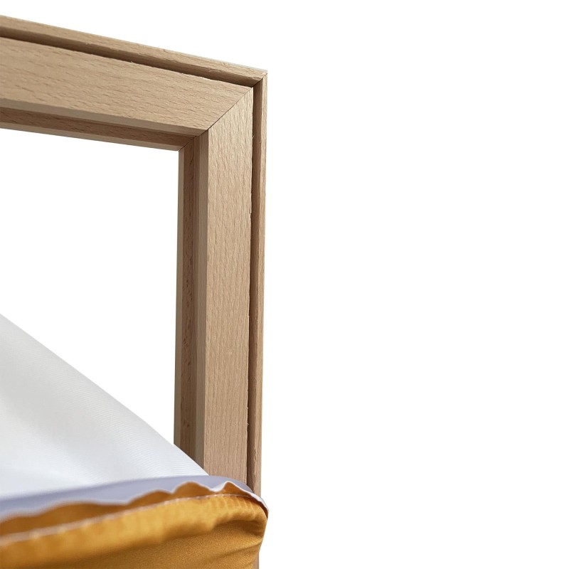 cornice mono/bifacciale da parete per banner in tessuto Frame Wood