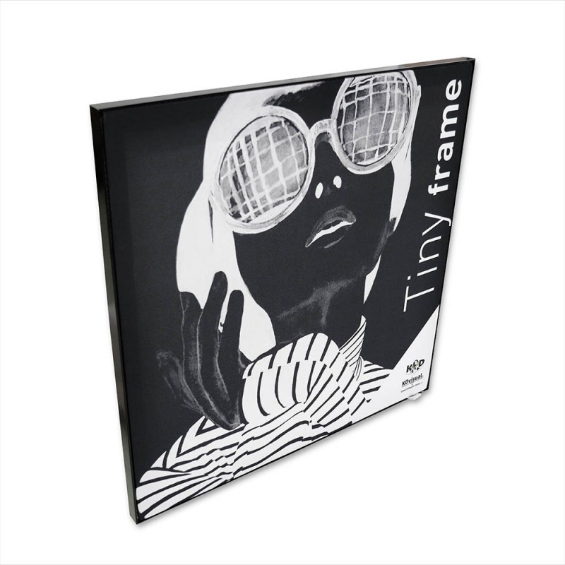 cornice bianca/nera, stampa inclusa campione tiny frame, cornice+stampa 500x500mm cornice bianca/nera, stampa inclusa campione tiny frame, cornice+stampa 500x500mm
