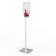 struttura porta dispenser con porta avvisi portadispenser "smart" con piantana struttura porta dispenser con porta avvisi portadispenser "smart" con piantana