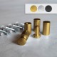 distanziale con sistema a vite mix Alluminio 18/18 titanio satinato 18x18 mm HxB