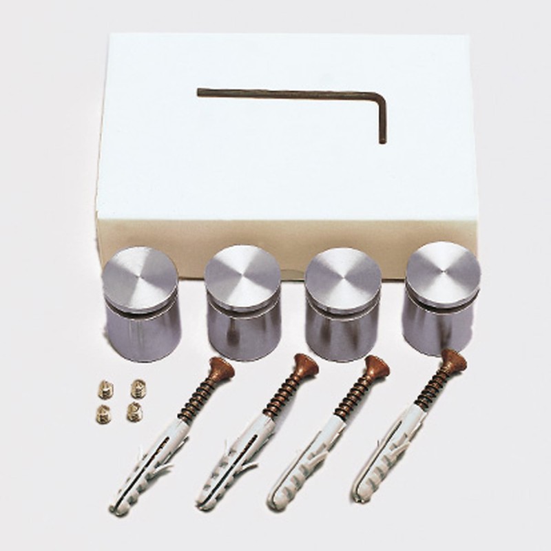 Distanziali in acciaio inox con chiusura di sicurezza fisso steel  Ø10mm 10x12 mm HxB