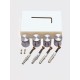 Distanziali in acciaio inox con chiusura di sicurezza fisso steel Ø13/30mm 13x30 mm HxB