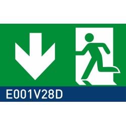 segnaletica con fondo luminescente signshine suspension rettangolo 148x297 mm HxB E001V28D