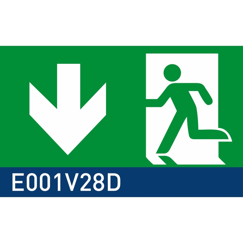 segnaletica con fondo luminescente signshine suspension rettangolo 148x297 mm HxB E001V28D